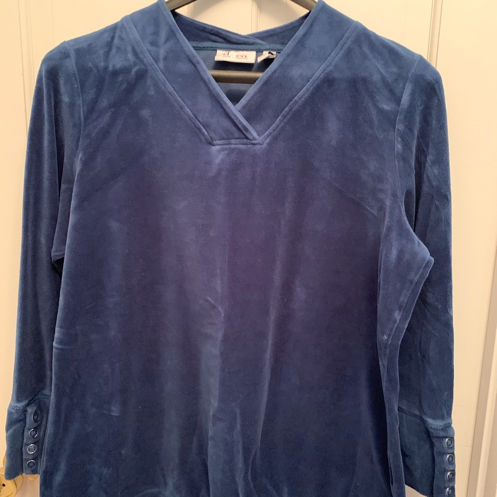 Denim&Co Velour tunic
